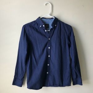 Navy blue boys button up